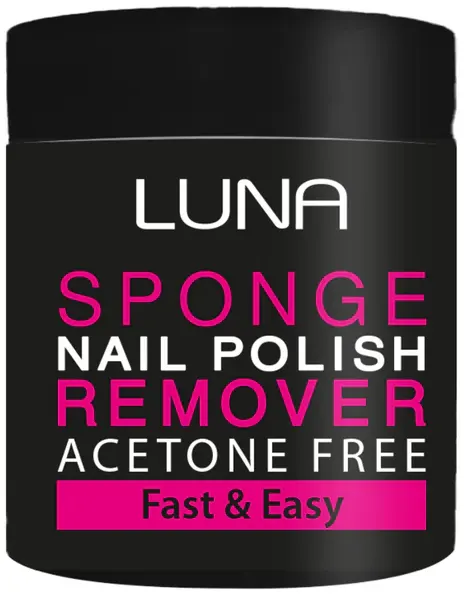Luna Sponge Nail Polish Remover Acetone Free, 30 Ml