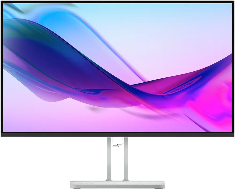 شاشة كمبيوتر لينوفو L24I-4A، لوحة IPS مقاس 23.8 بوصة، دقة FHD، معدل تحديث 100 هرتز، أبيض، D24238FL0