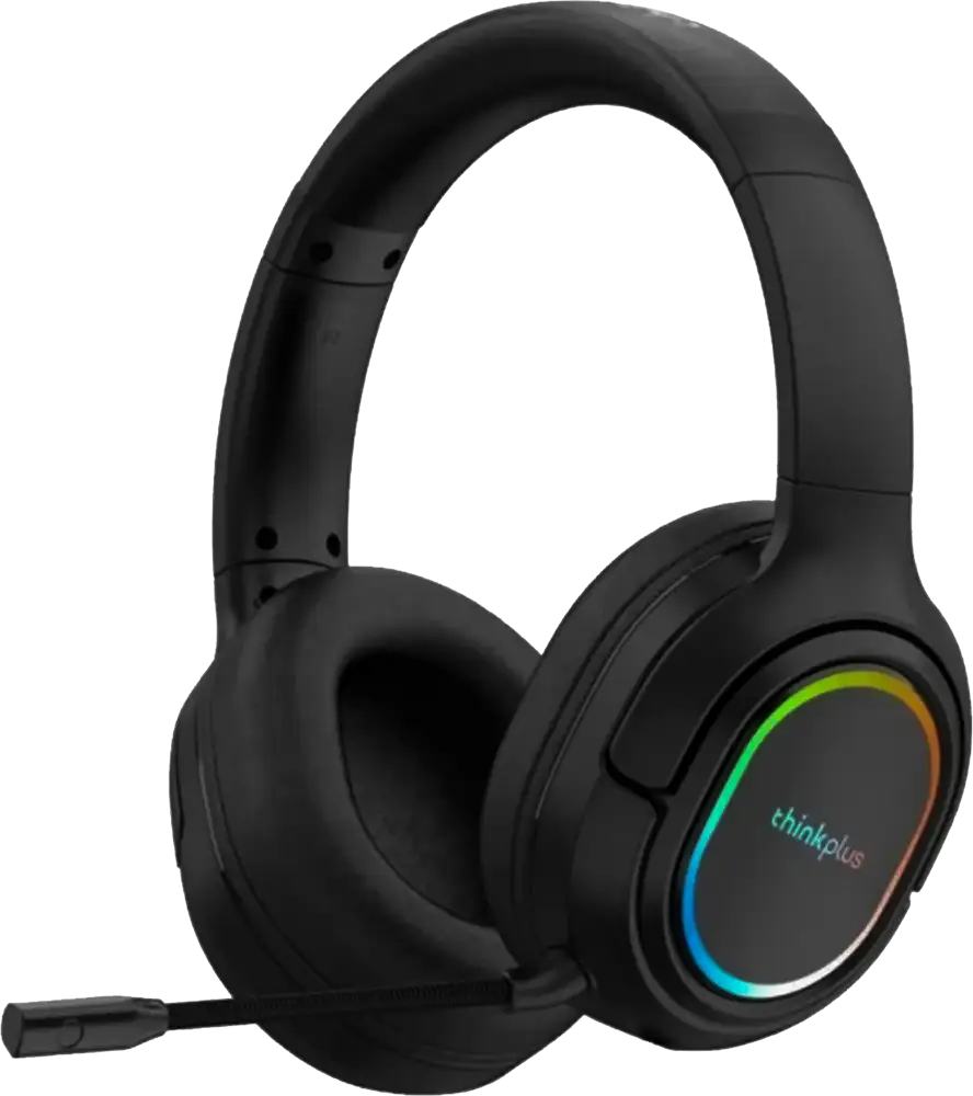 Lenovo Think Plus Wired Headphone ,RGB Colors ,3.5mm+USB Cable, Black , G85A