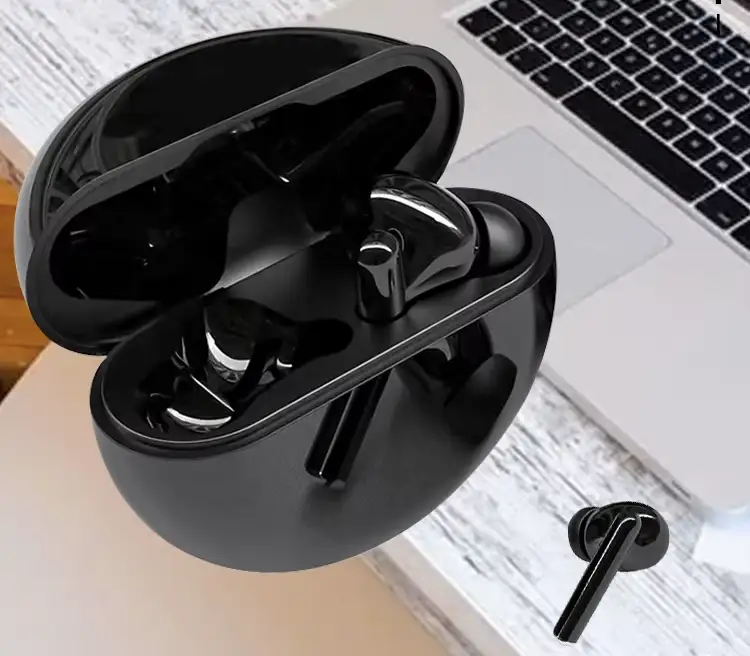 Buddy earbuds, Bluetooth 5.3, Water-resistant, ENC, Black, W20 Plus