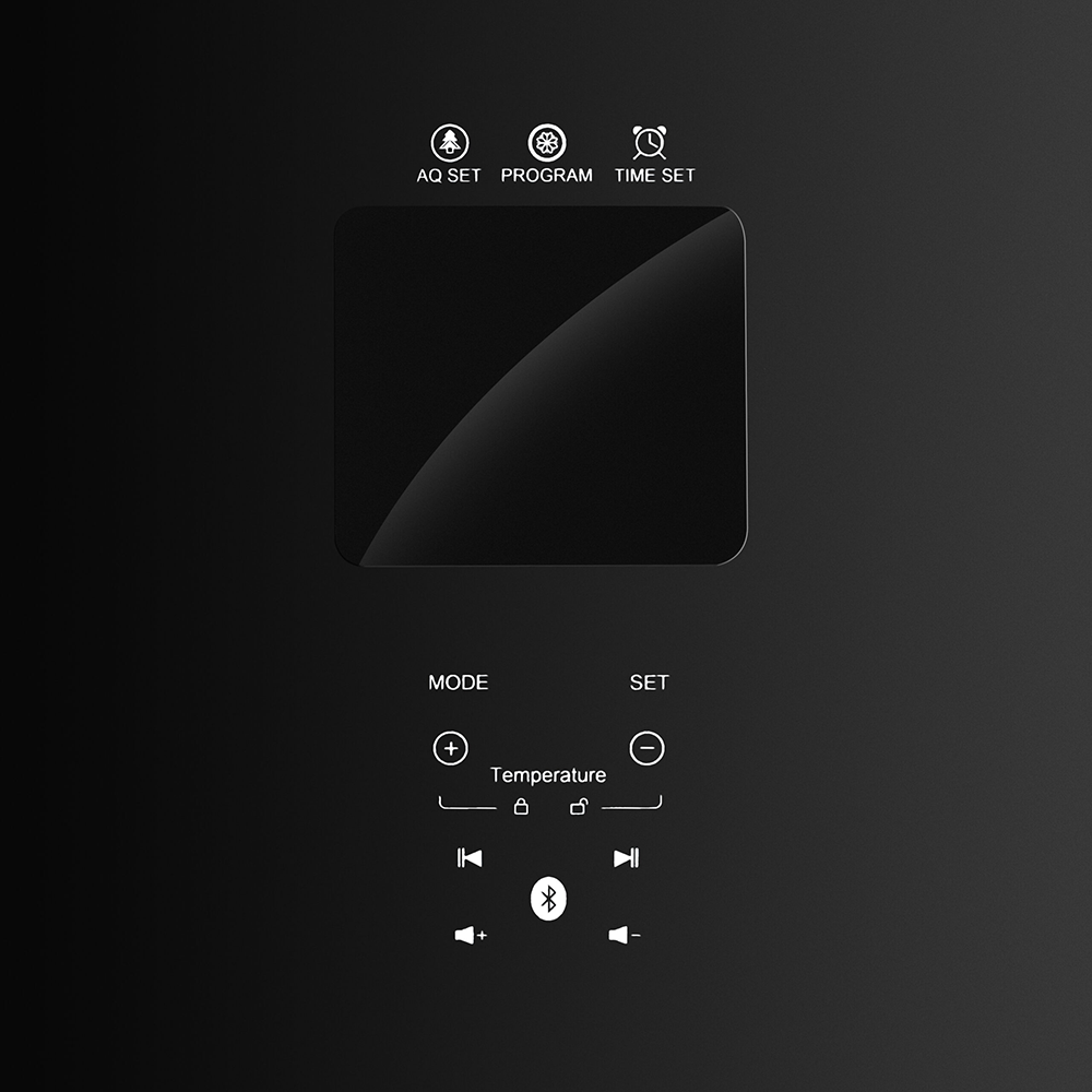 Unionaire Combi No Frost Refrigerator, 505 Liters, Digital Touch Screen, Bluetooth, Black Glass Door, Interior Handle, Black, URN-700CEPBLG1A-DXHRBXLN