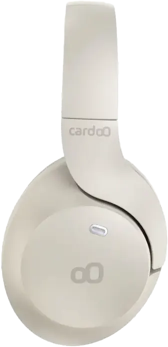 Cardoo Wireless Headphones, Bluetooth 5.4, ANC, 4 Mics, Foldable, Beige, CGLHDP01E