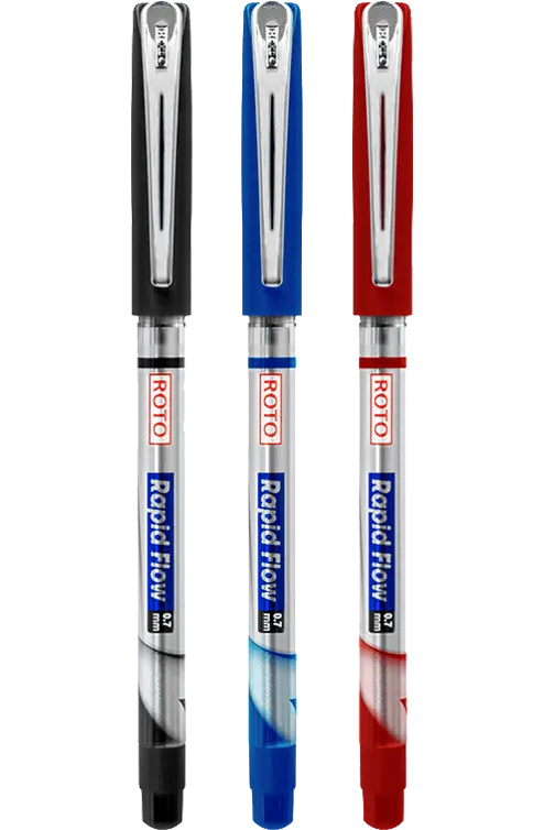 Roto Rapid Flow Ballpoint Pen, 0.7, Assorted Colors