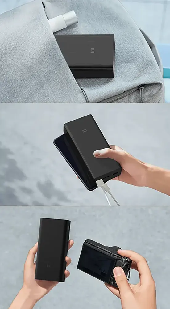 Xiaomi Power Bank, 30000mAh, 18W, Fast Charging, Black, BHR9126GL