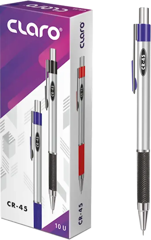 Claro CR-45 Ballpoint Pen, 0.7 mm Tip, Blue