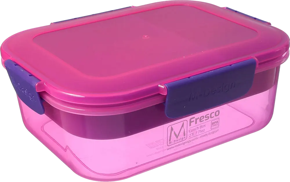 لانش بوكس ام ديزاين، 2.1 لتر، كلبس، فوشيا، موديل 6446