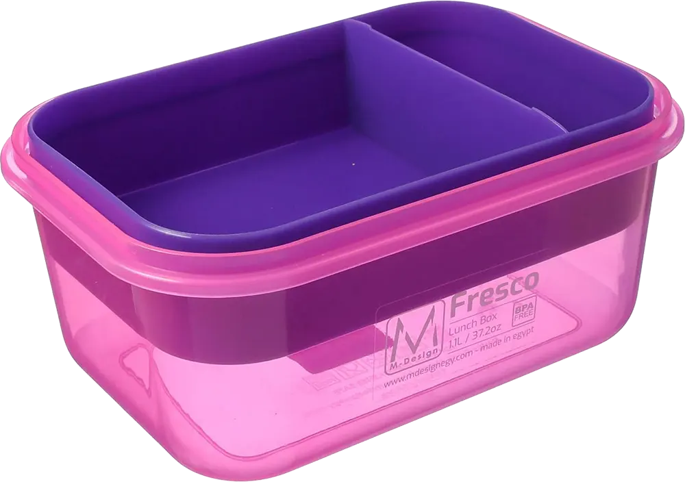 M-Design Lunch Box, 1.1 L, Clips, Fuchsia, Model 6440
