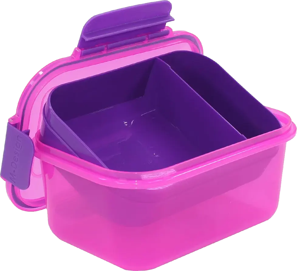 M-Design Lunch Box, 1.1 L, Clips, Fuchsia, Model 6440