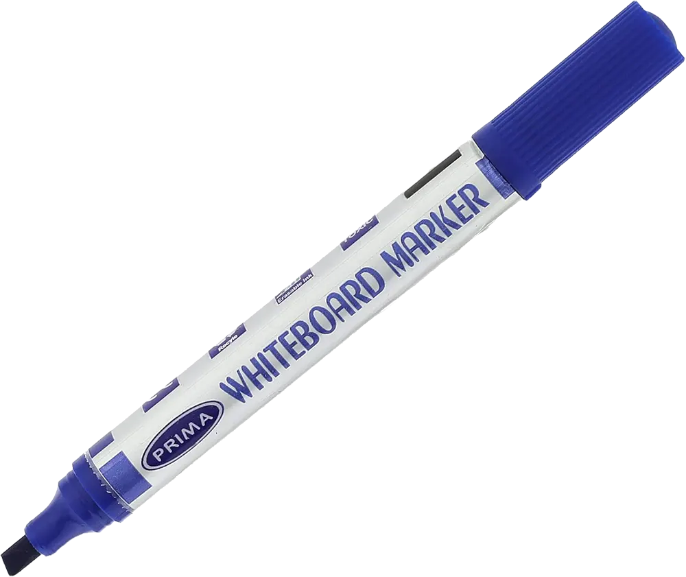 Prima Whiteboard Marker, Chisel Tip, Blue