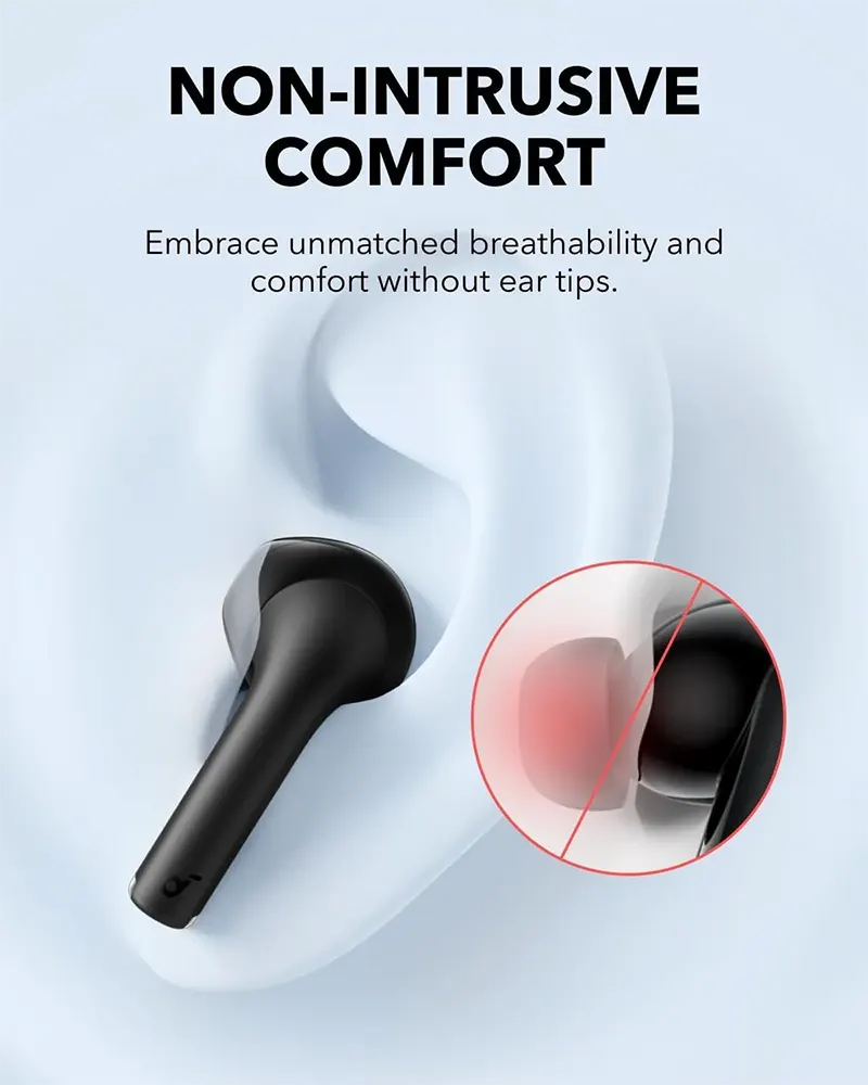 Anker Soundcore K20i Earbuds, Bluetooth 5.3, Noise Cancelling, IPX5 Water Resistant, White, A3994H21
