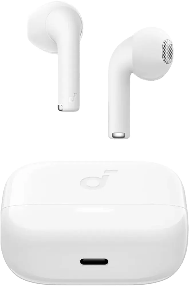 Anker Soundcore K20i Earbuds, Bluetooth 5.3, Noise Cancelling, IPX5 Water Resistant, White, A3994H21