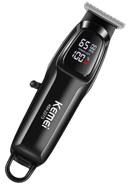 ماكينة حلاقة شعر كيمي لاسلكية للرجال ، شاشة ال اي دي ، مزودة بشحن سريع ، أسود ، KM-2273