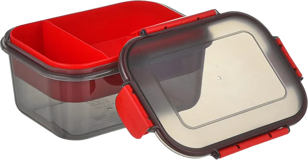 M-Design Lunch Box, 1.1 L, Clips, black, Model 6441