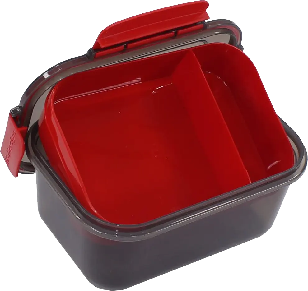 M-Design Lunch Box, 1.1 L, Clips, black, Model 6441