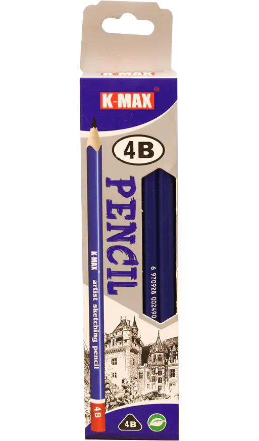 K-Max 4B Pencil Case, 12 Pieces, Without Eraser, KMS-SK4B