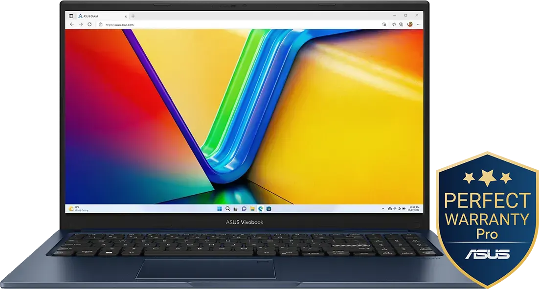 Laptop ASUS Vivobook 15 X1504VA-NJ005W Intel Core I5-1335U, 8GB RAM, 512GB SSD Hard Disk, Intel UHD Graphics Card , 15.6” FHD Display, Windows 11 , Quiet Blue