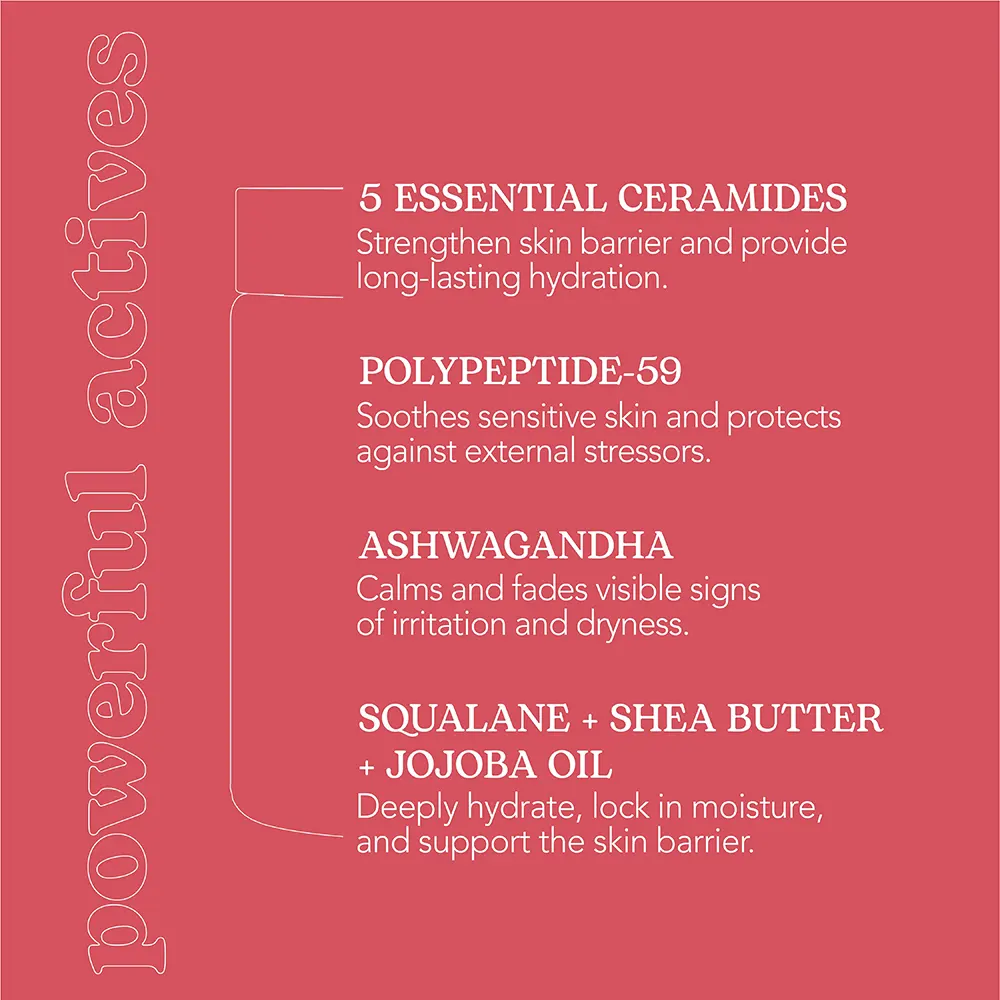 Beesline Adaptogen Ceramide & Peptide 59 Moisturizing & Skin Barrier Protection Cream, 50ml