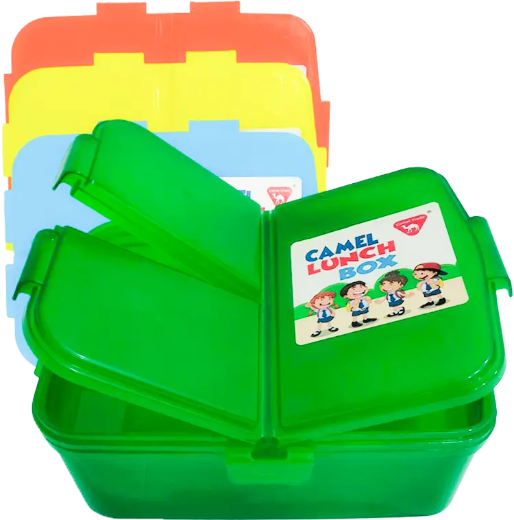 Camel Lunch Box, 2-Tier Divider, Multicolor, Model LUB003