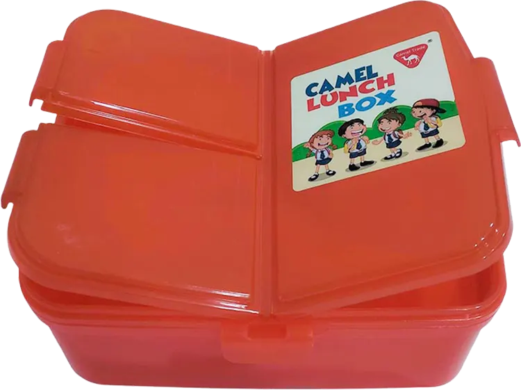 Camel Lunch Box, 2-Tier Divider, Multicolor, Model LUB003