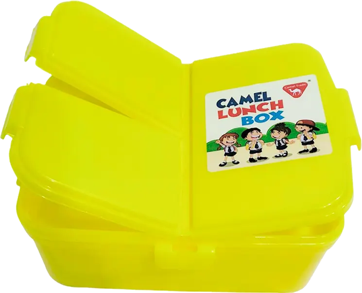 Camel Lunch Box, 2-Tier Divider, Multicolor, Model LUB003