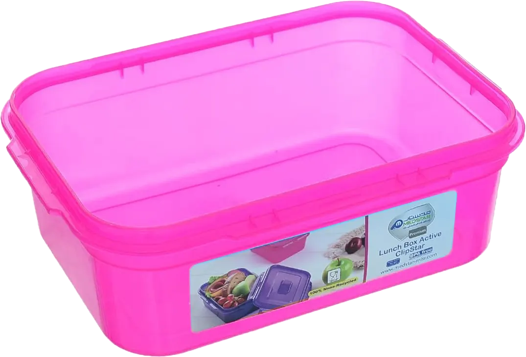 Medstar Plastic Lunch Box , 1 Liter, Fuchia