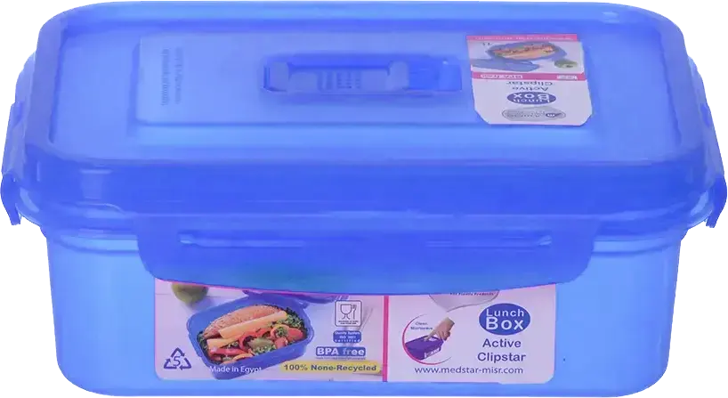 لانش بوكس مد ستار بلاستيك ،1 لتر، أزرق