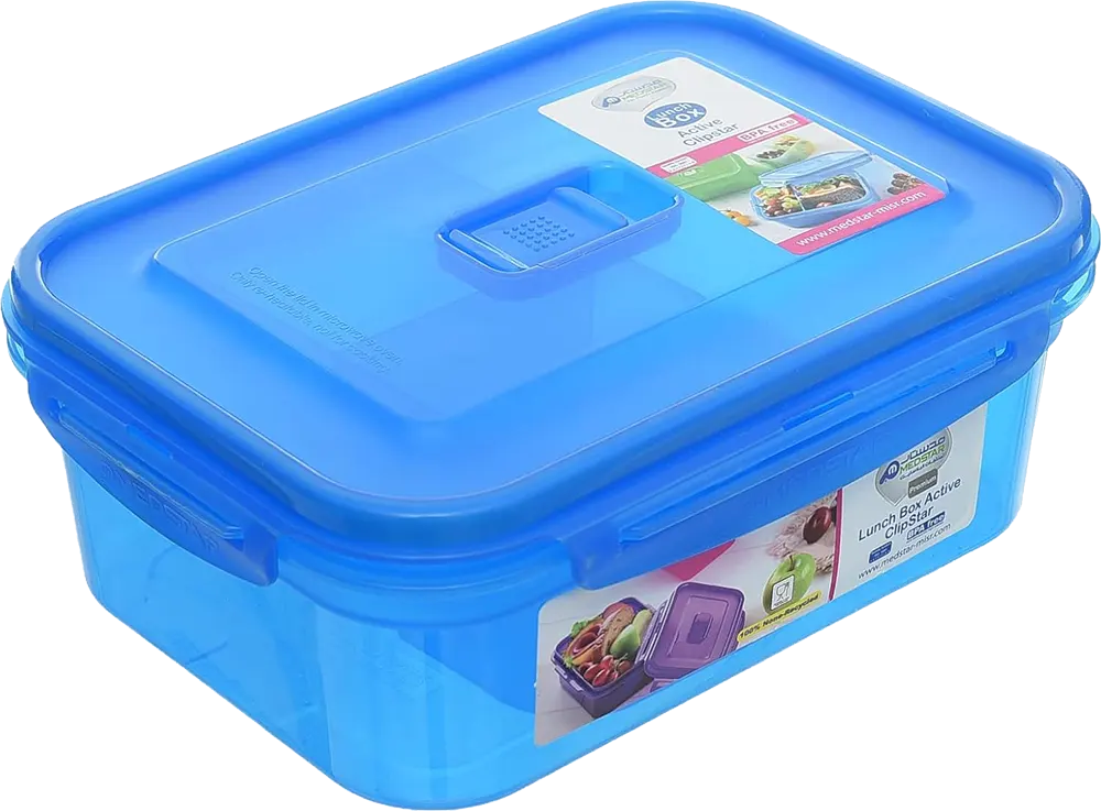 لانش بوكس مد ستار بلاستيك ،1 لتر، أزرق