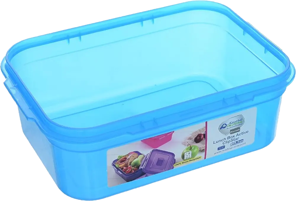 لانش بوكس مد ستار بلاستيك ،1 لتر، أزرق