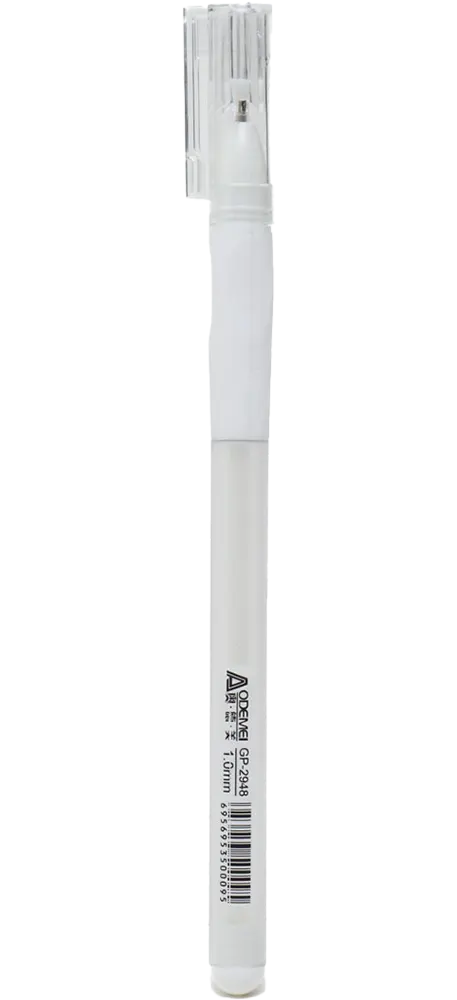 AODEMEI Gel Ink Pen, 1.0 mm, White, GP-2948