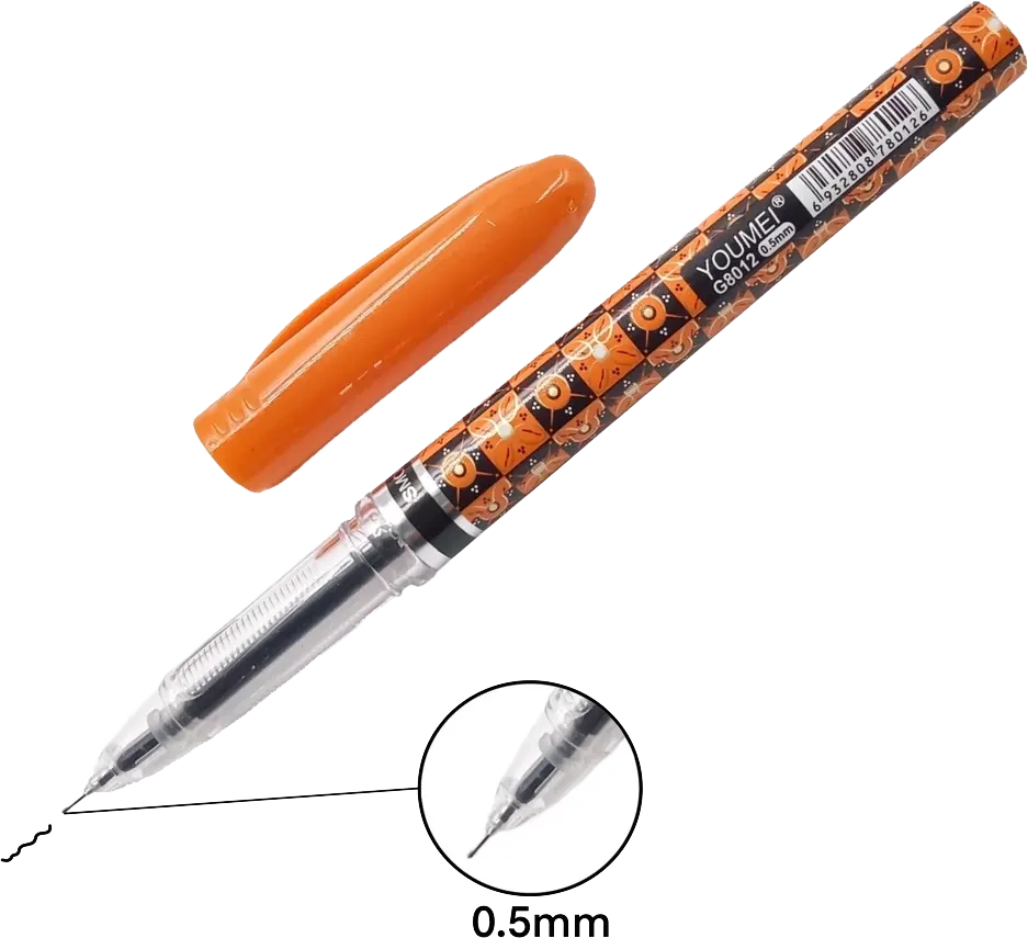 YOUMEI Gel Pen, 0.5 mm, Assorted Shapes, G-8012