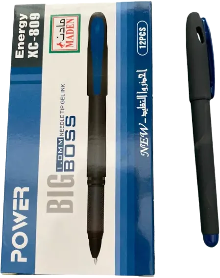 Big Boss Power Gel Pen Black Body, 1.0 ml, Assorted Colors, XC-809