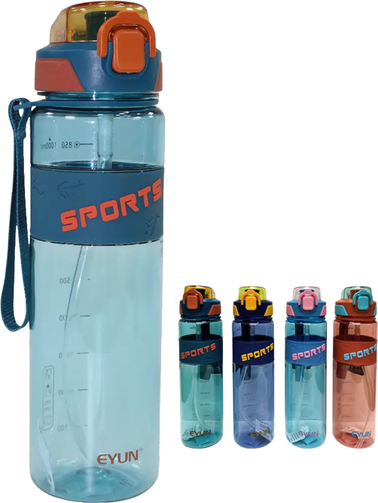 زمزمية مدرسية إيون، سعة 1 لتر ، ألوان متعددة، YY-8004