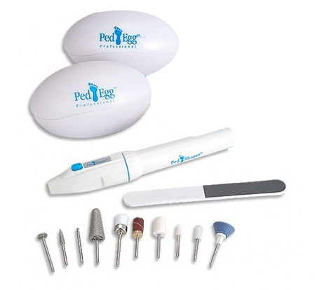 مبرد أظافر كهربائي احترافي  ودقيق من  بيد إج، 10 قطع ، أبيض NJ07004