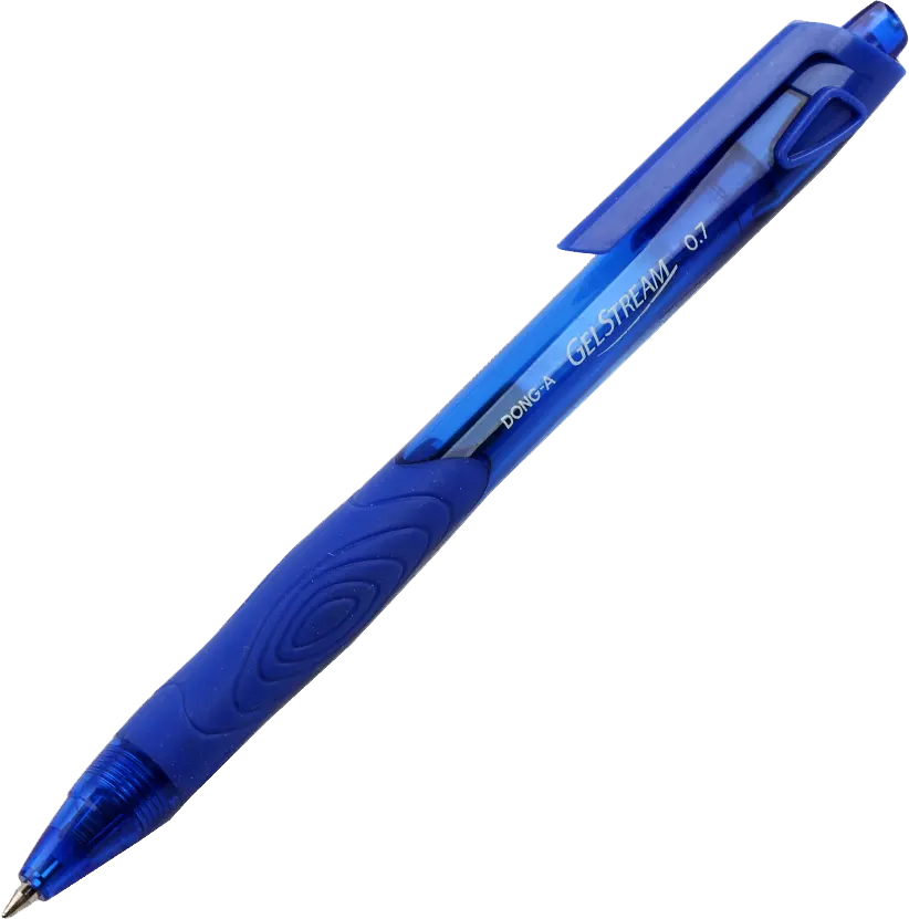 Dong-A Gel Pen, Quick Dry, 0.7 mm, Blue, Gel Stream