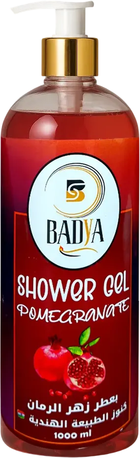 شاور جل برائحه الرمان من بادية، 1000 مل