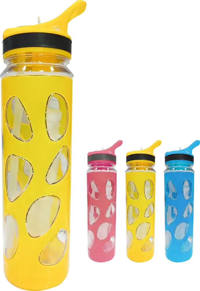 Sports Water Bottle 700ml , Built-in Ice Tube, Built-in Chamois, Multicolor, Model 42-156