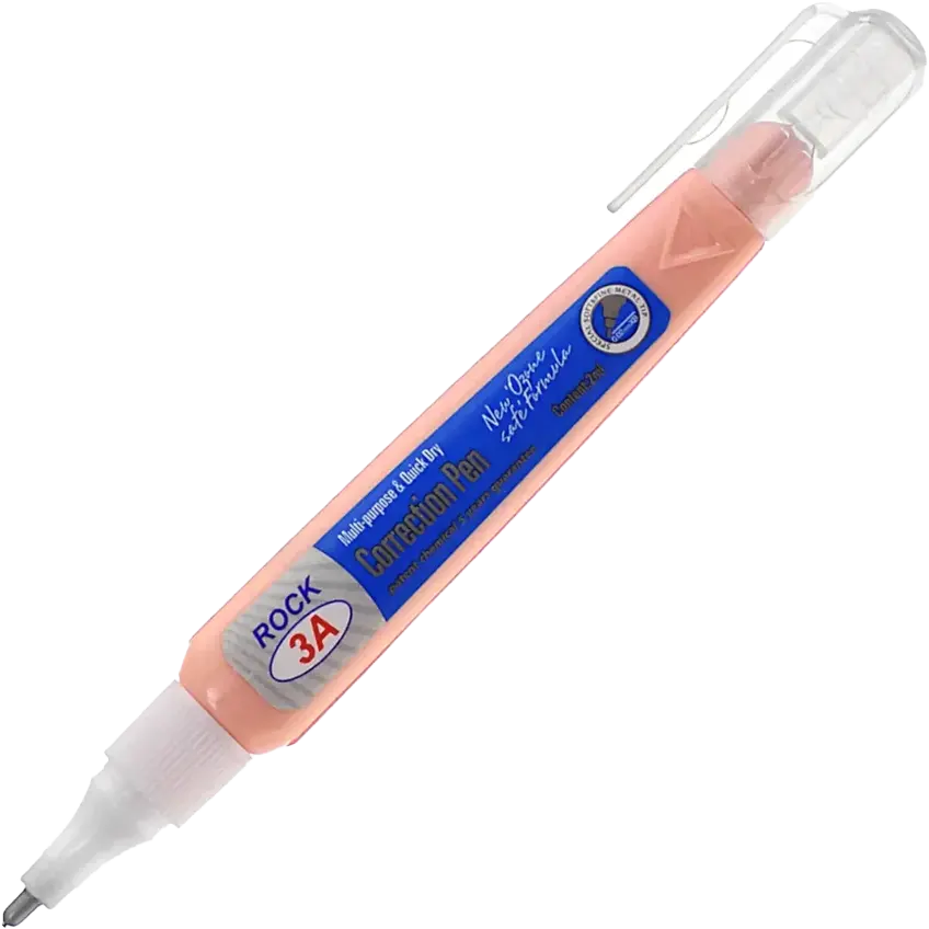 Rock 3A Corrector Pen, 2 mm, Assorted Colors, 303