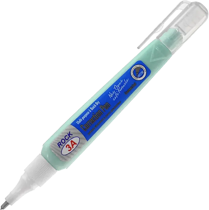 Rock 3A Corrector Pen, 2 mm, Assorted Colors, 303