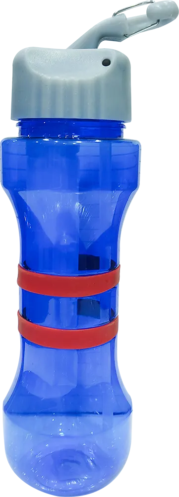 زجاجة مياه رياضية 700 مللى، انبوب ثلج داخلي، شاليمو مدمج، متعددة الألوان، موديل 42-139