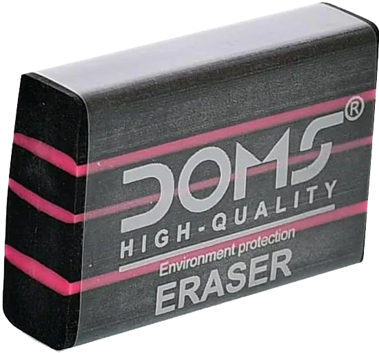 Doms Rectangular Eraser, Black, No. 230