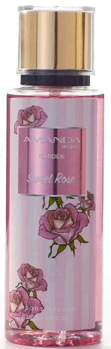 Amanda Milano Garden Body Splash Sweet Rose For Women , 250 Ml