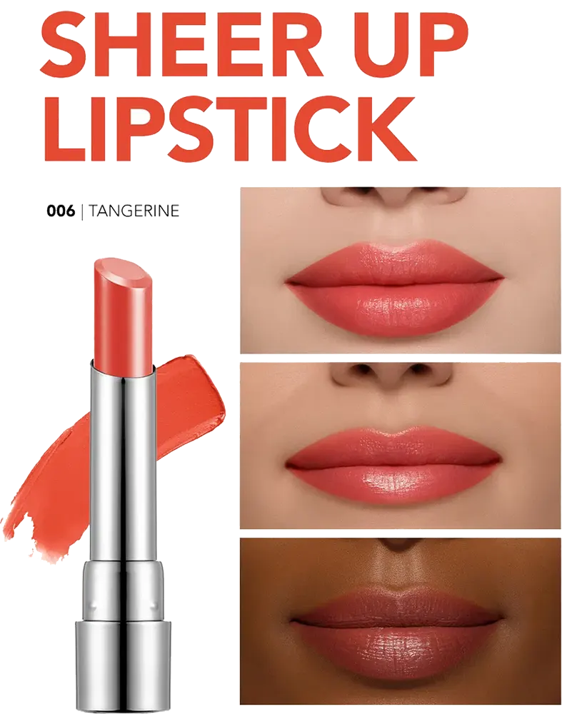 Flormar Sheer Up Lipstick, 006 Tangerine