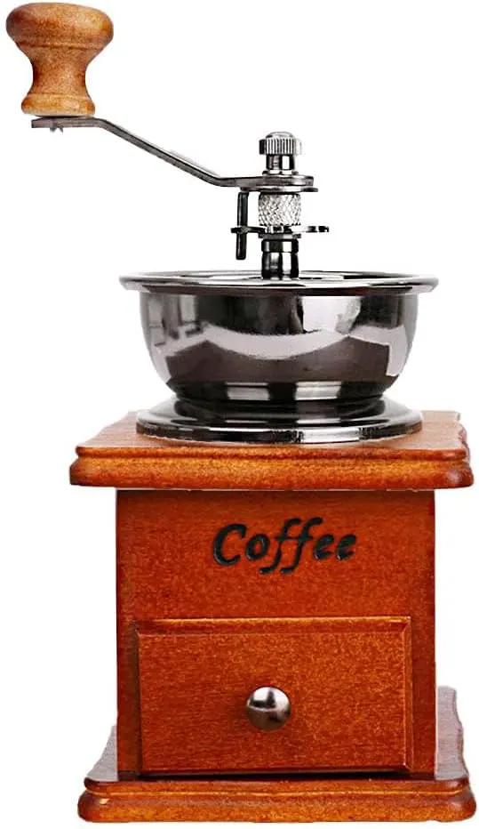 مطحنة قهوة يدوية خشب في ستانلس ، بني ، 42-2