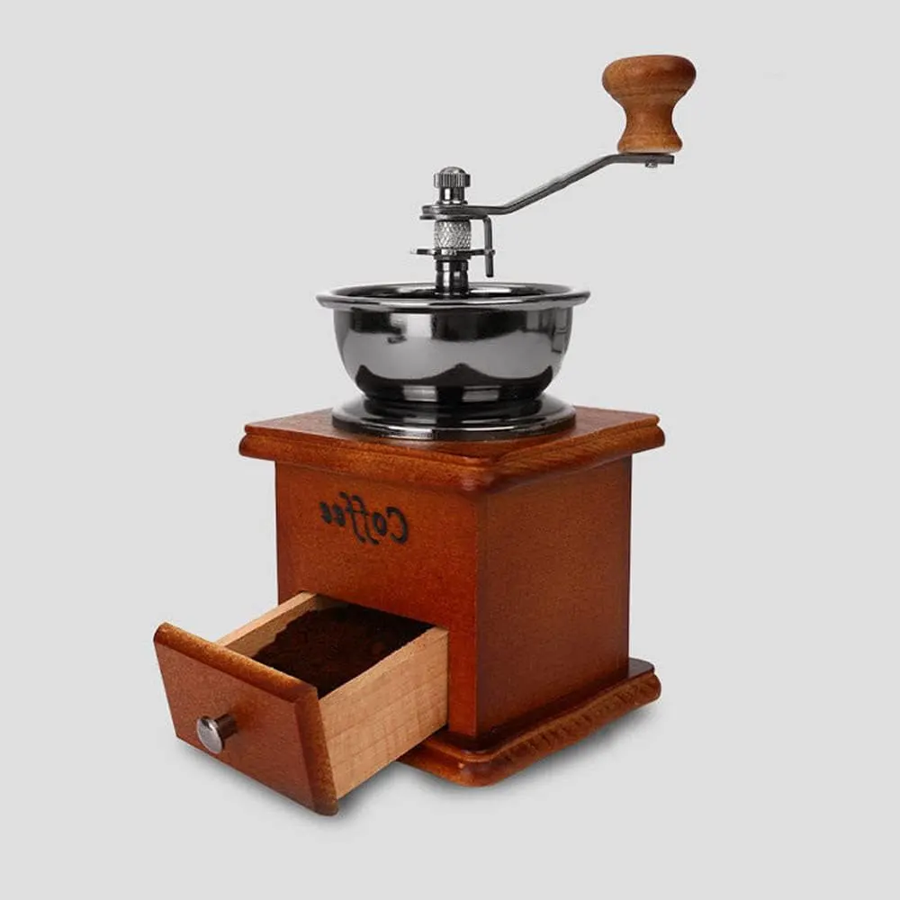 مطحنة قهوة يدوية خشب في ستانلس ، بني ، 42-2