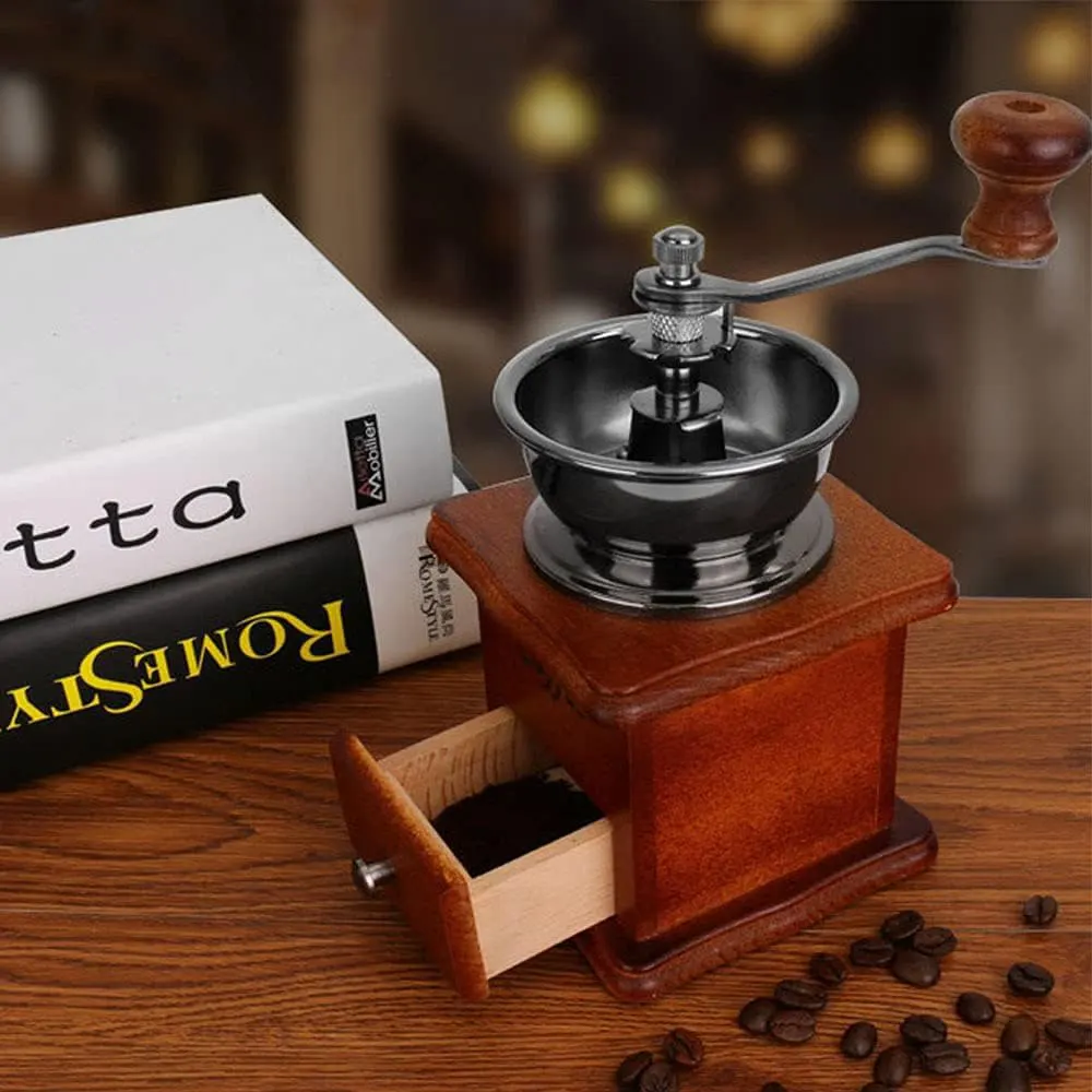 مطحنة قهوة يدوية خشب في ستانلس ، بني ، 42-2
