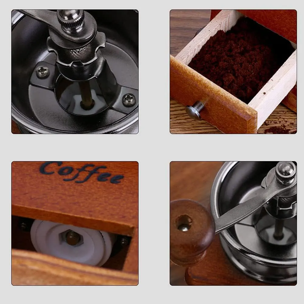 مطحنة قهوة يدوية خشب في ستانلس ، بني ، 42-2