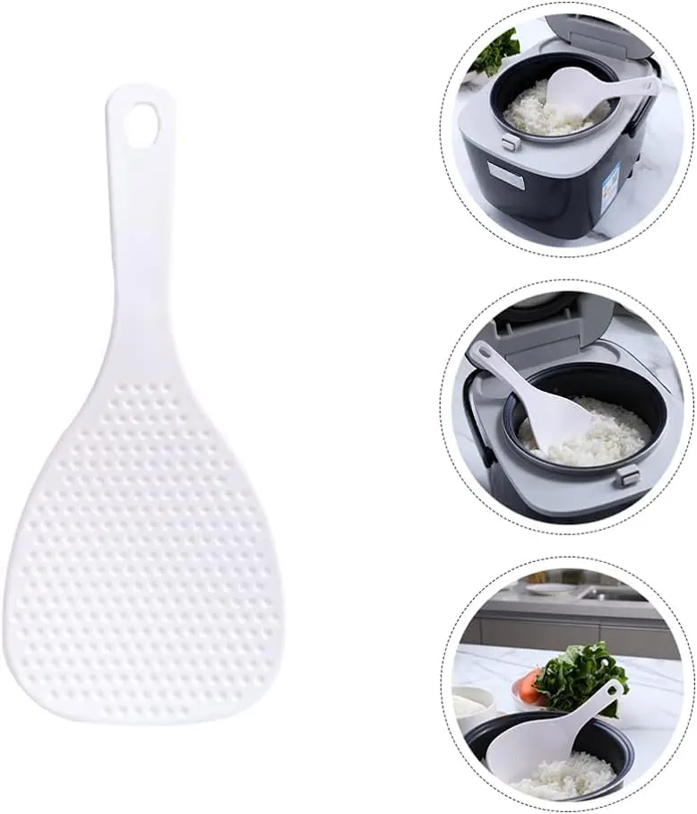 Silicone Rice Spoon, White, 015-3