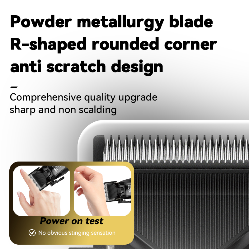 ماكينة حلاقة شعر كيمي للرجال ، شاشة ال اي دي ، قابلة لأعادة الشحن ، شحن USB ، موديل KM-1858A