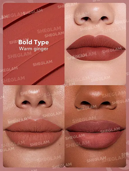 Sheglam Dynamatte Boom Long-Lasting Matte Lipstick, Bold Type