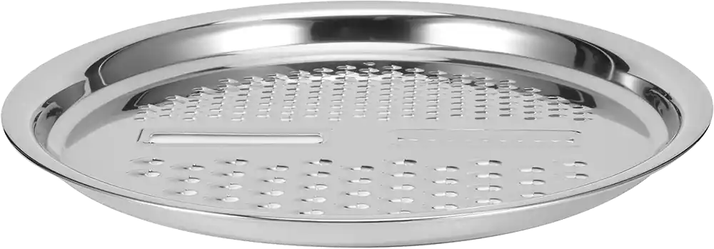 طقم مبشرة وصفاية ووعاء عجان 2.5 لتر، استانلس ستيل، 3 في 1، لون فضي